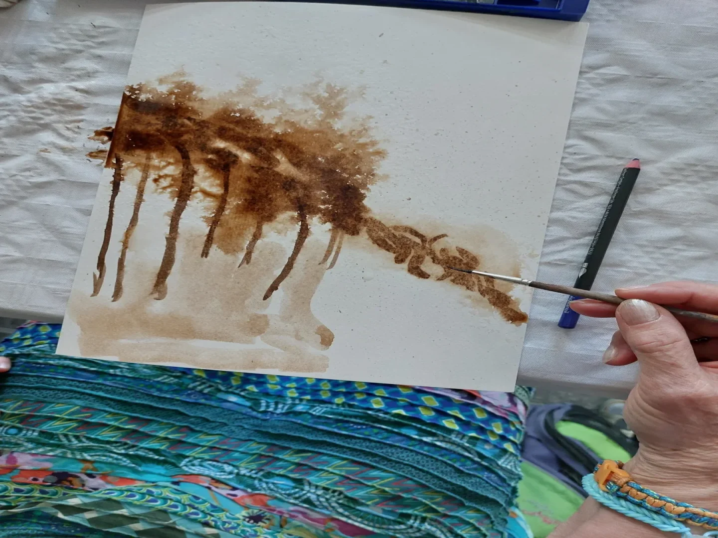 Familienworkshop: Malen mit Moorlauge